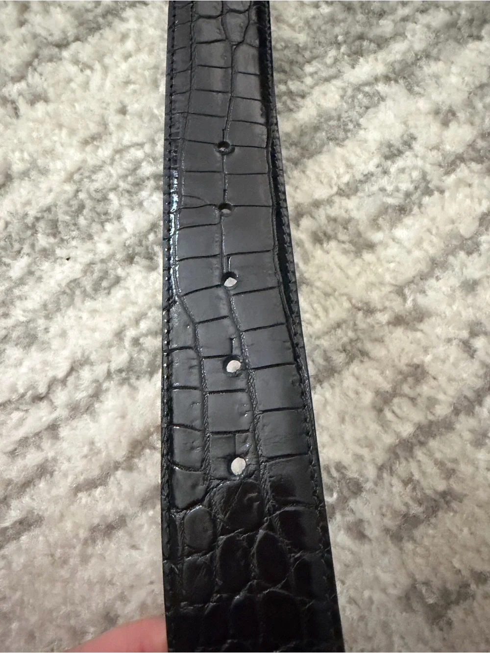 Authentic Versace Medusa Gold Buckle Black Leather Belt Size 90/36